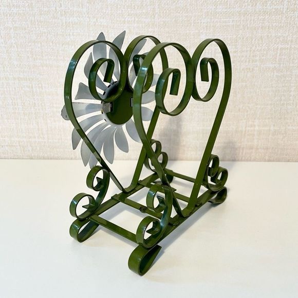 Vintage 60s 70s Metal Daisy Napkin Holder, Mid Century Kitchen, Cottagec… - Picture 4 of 5